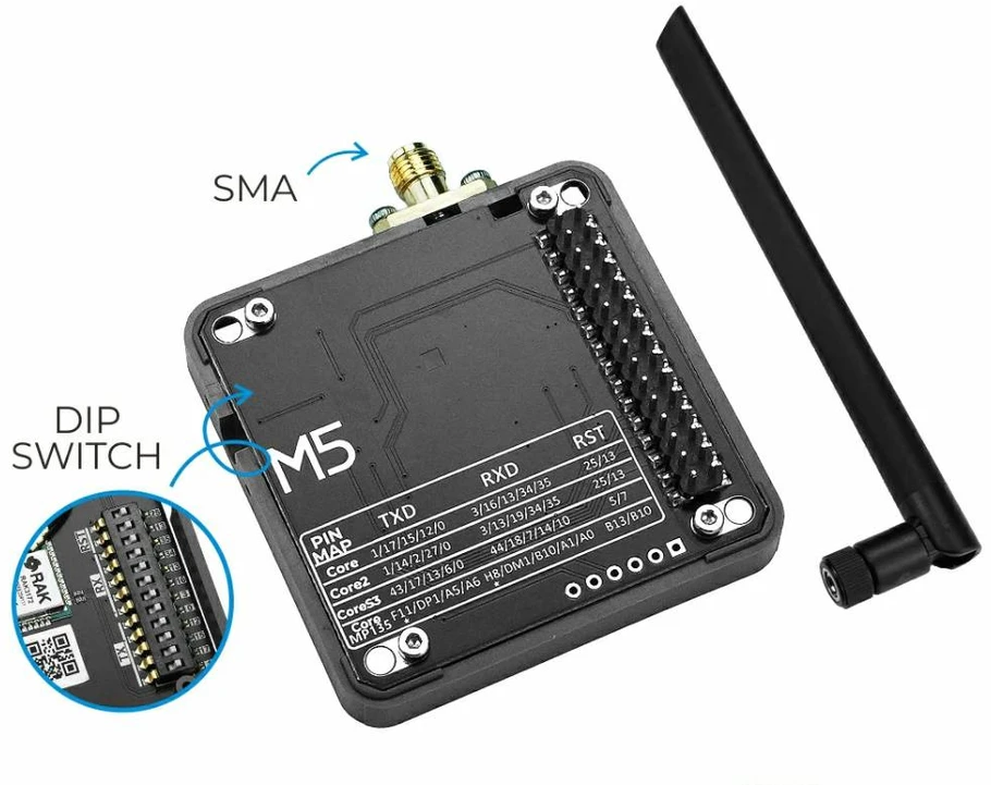 LoRaWAN EU868 modulis – STM32WLE5 – skirtas M5Core kūrimo moduliams – M5Stack M148