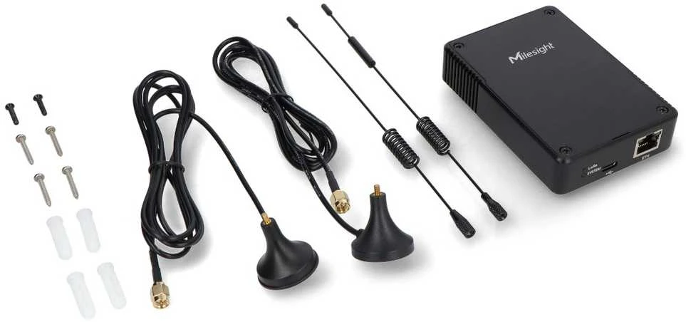 LoRaWAN WiFi / eterneto + LTE centrinis įrenginys - juodas - Milesight UG56-L08GL-868M
