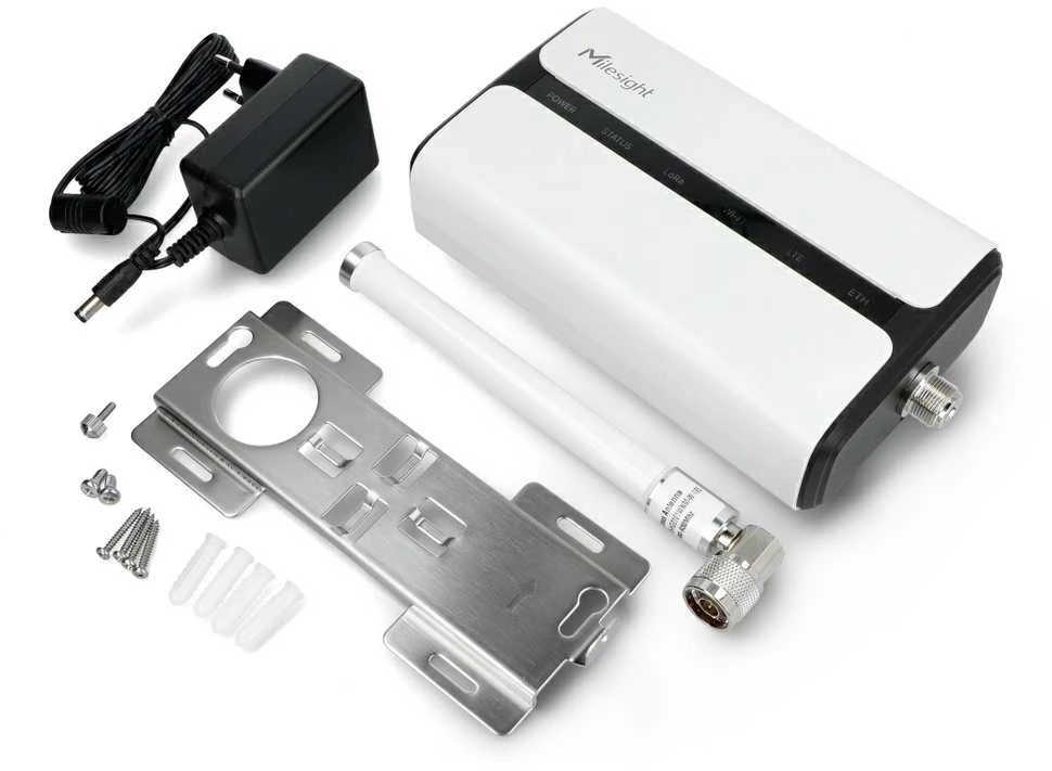 Maršrutizatorius LoRaWAN WiFi/Ethernet centrinis blokas – baltas – Milesight UG65-868M-EA