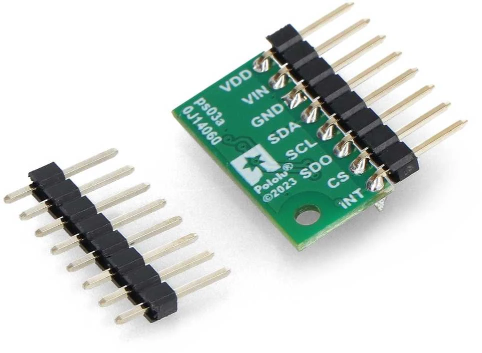 LPS22DF - slėgio ir aukščio jutiklis 126kPa - I2C/I3C/SPI - 1.8-5.5V - Pololu 2898 - lituotos jungtys