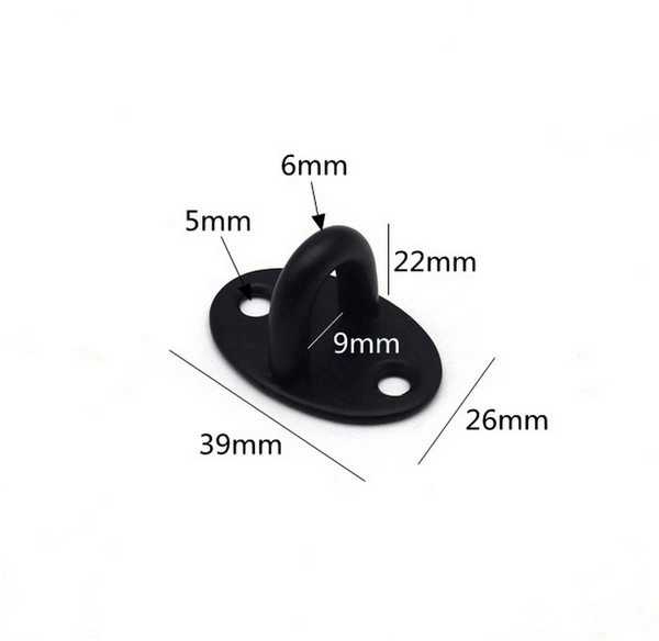 Oem Lubų kabliukas - mažas juodas 39 mm - suvirintas - kabykla - rankena