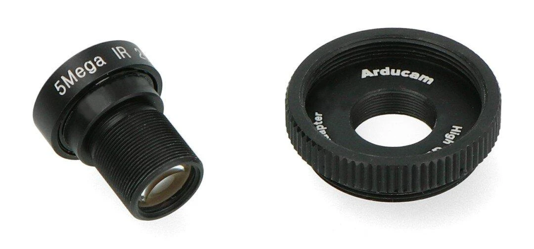 ArduCam 25mm teleobjektyvas ir M12 adapterio žiedas