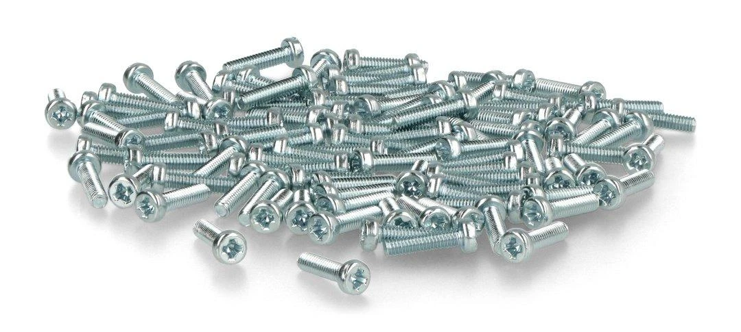 Grąžtas M2.5 varžtas Bossard 10mm ilgio cinkuotas - 100 vnt