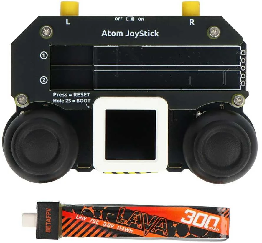 M5Atom JoyStick - Programuojama vairasvirtė su AtomS3 kūrimo moduliu - M5Stack K137