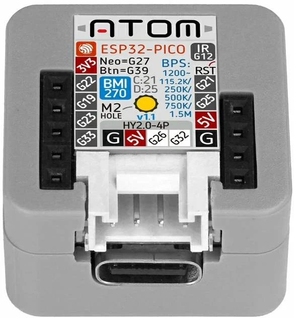 M5Atom-Matrix v1.1 - Kūrimo modulis su RGB LED - ESP32 - M5Stack C008-B-V11