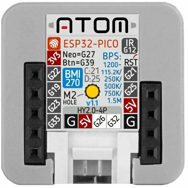 M5Atom-Matrix v1.1 - Kūrimo modulis su RGB LED - ESP32 - M5Stack C008-B-V11