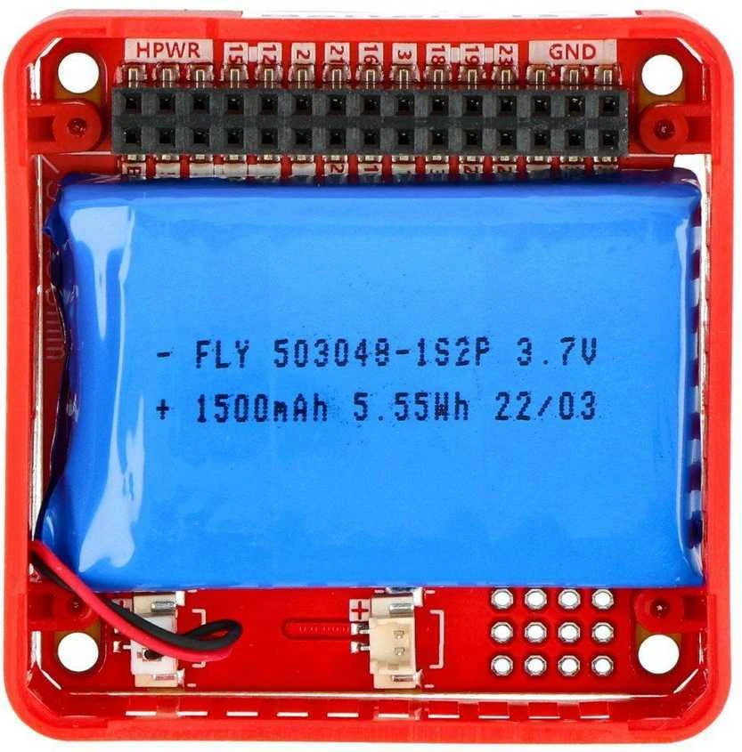 M5Stack 13.2 akumuliatoriaus modulis su matomu 1500mAh elementu