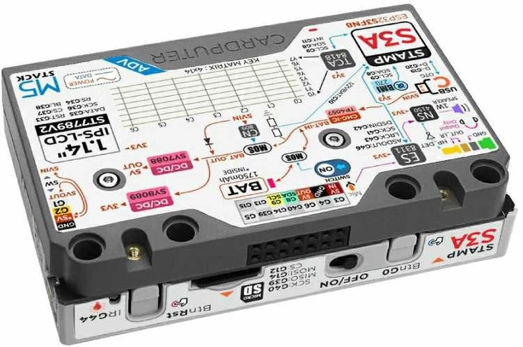 M5Stack Cardputer Adv versija – nešiojamasis kompiuteris su M5Stamp S3A moduliu – ESP32-S3FN8 – M5Stack K132-Adv