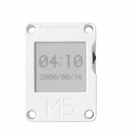 M5Stack Core Ink su rodomu laiku ir data