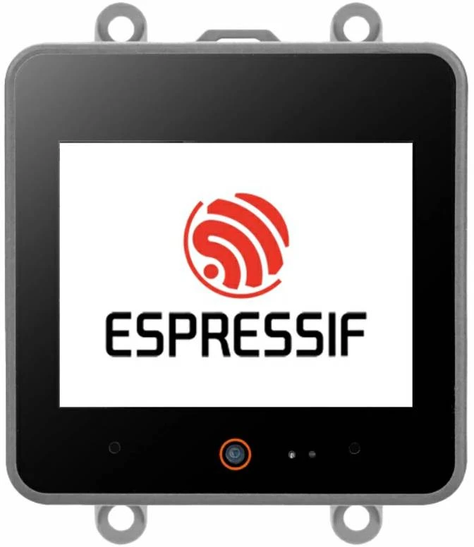 M5Stack CoreS3 jutiklinis ekranas su Espressif logotipu