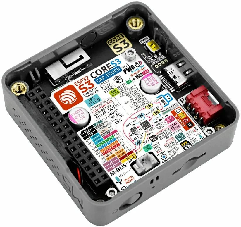 M5Stack CoreS3 Thread BR – gijų ribų maršrutizatoriaus kūrimo modulis – ESP32-S3 + ESP32-H2 – M5Stack K149