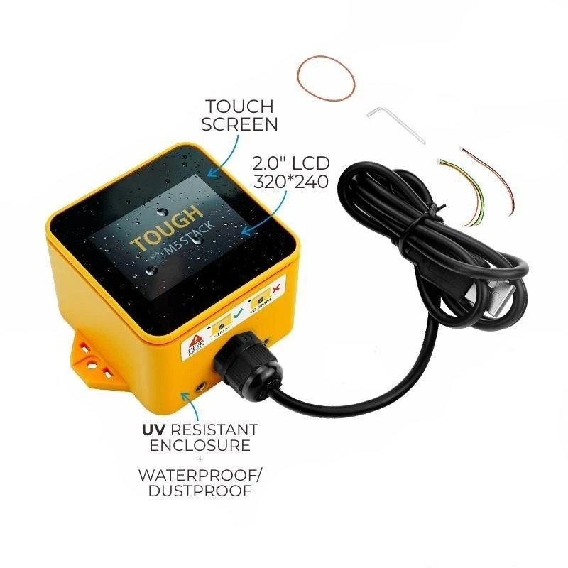 M5Stack Tough jutiklinis IoT rinkinys su USB laidu