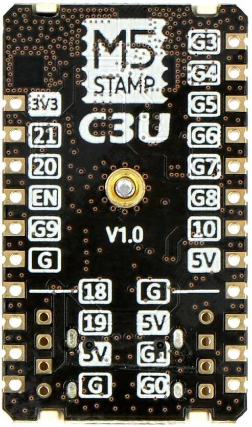M5Stamp C3U - su Espressif ESP32-C3 RISC-V - WiFi - 5 vnt - M5Stack C122-B
