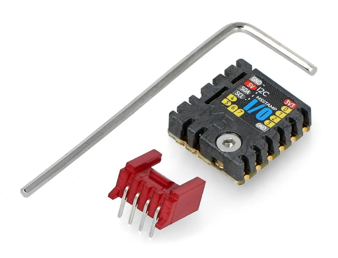 M5Stamp I/O išplėtimo modulis su priedais