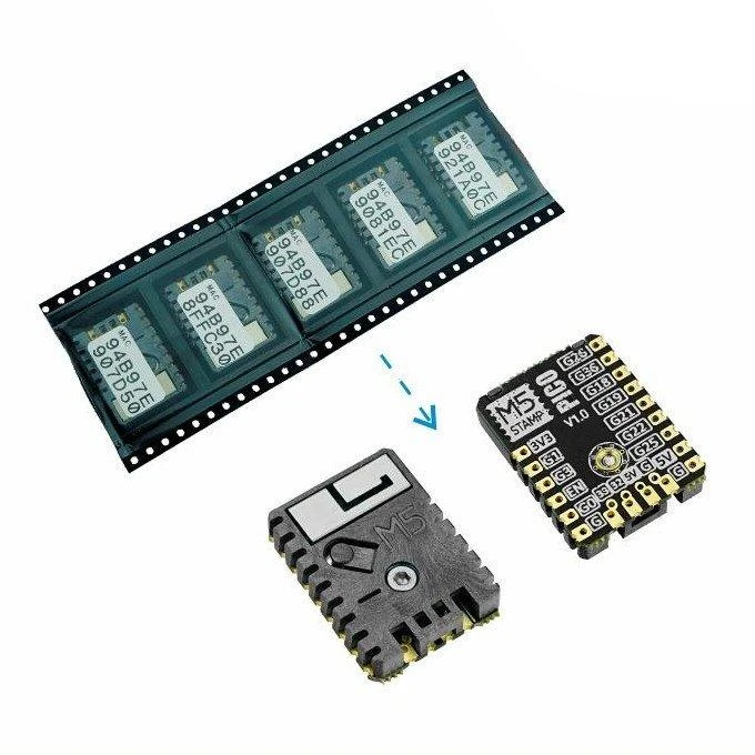 M5Stamp Pico - kūrimo modulis su ESP32-PICO-D4 - 5 vnt - M5Stack