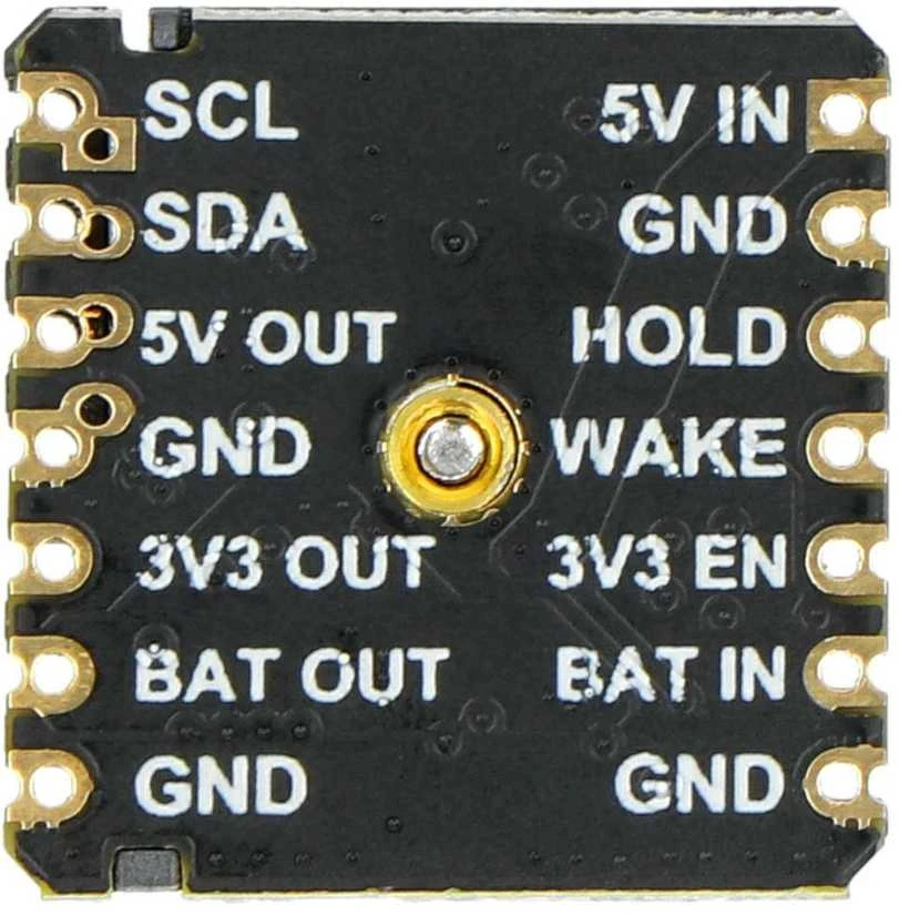 M5Stamp Timer Power kontaktų išdėstymo schema