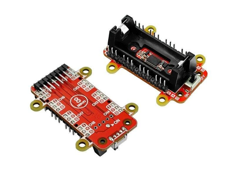 M5StickC 8 kanalų servo valdiklio priedėlis V1.1 - M5Stack U076-B