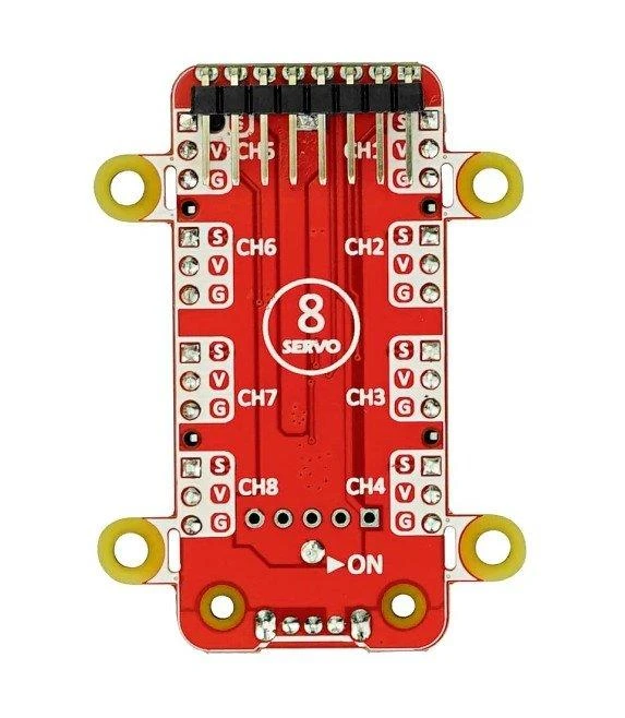 M5StickC 8 kanalų servo valdiklio priedėlis V1.1 - M5Stack U076-B