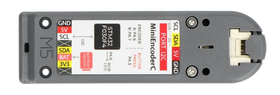 M5Stack Mini Encoder HAT – kontaktų schemos detalė