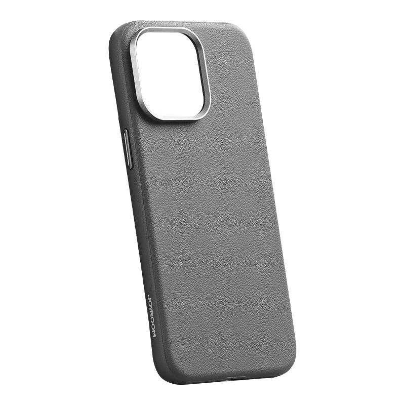 Magnetinis apsauginis telefono dėklas Joyroom JR-BP007, skirtas iPhone 15 Pro Max (pilkas)