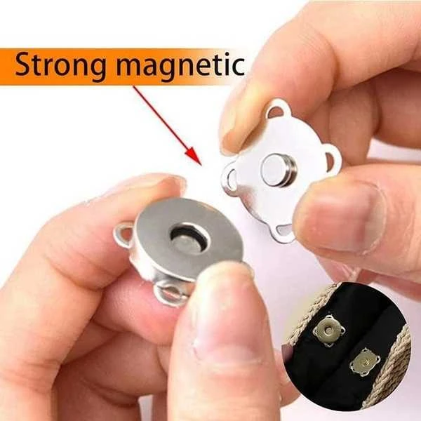 Magnetinis užsegimas 18mm sidabrinės sagties detalės