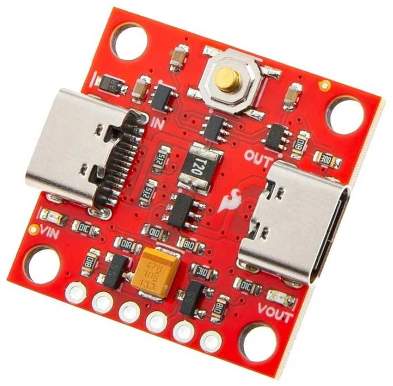 Maitinimo jungiklis su USB C tipo jungtimi iš SparkFun PRT-27081