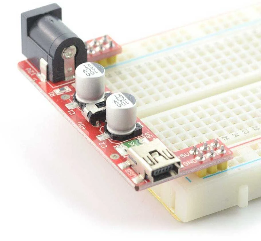 Maitinimo modulis maketavimo plokštei MB102 - 3.3V/5V - Iduino ME057