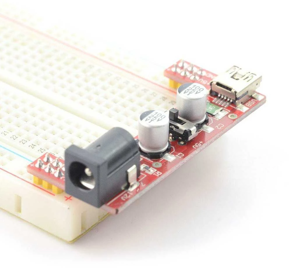 Maitinimo modulis maketavimo plokštei MB102 - 3.3V/5V - Iduino ME057