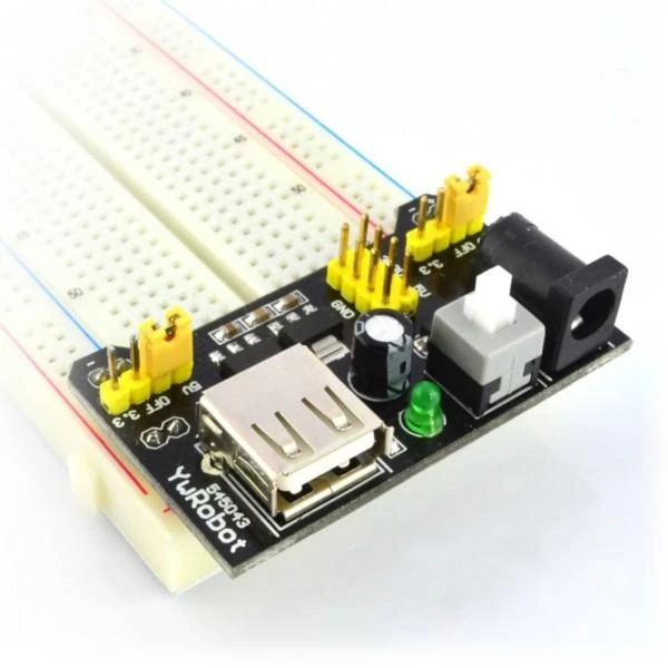 MB102 maitinimo modulis su USB jungtimi