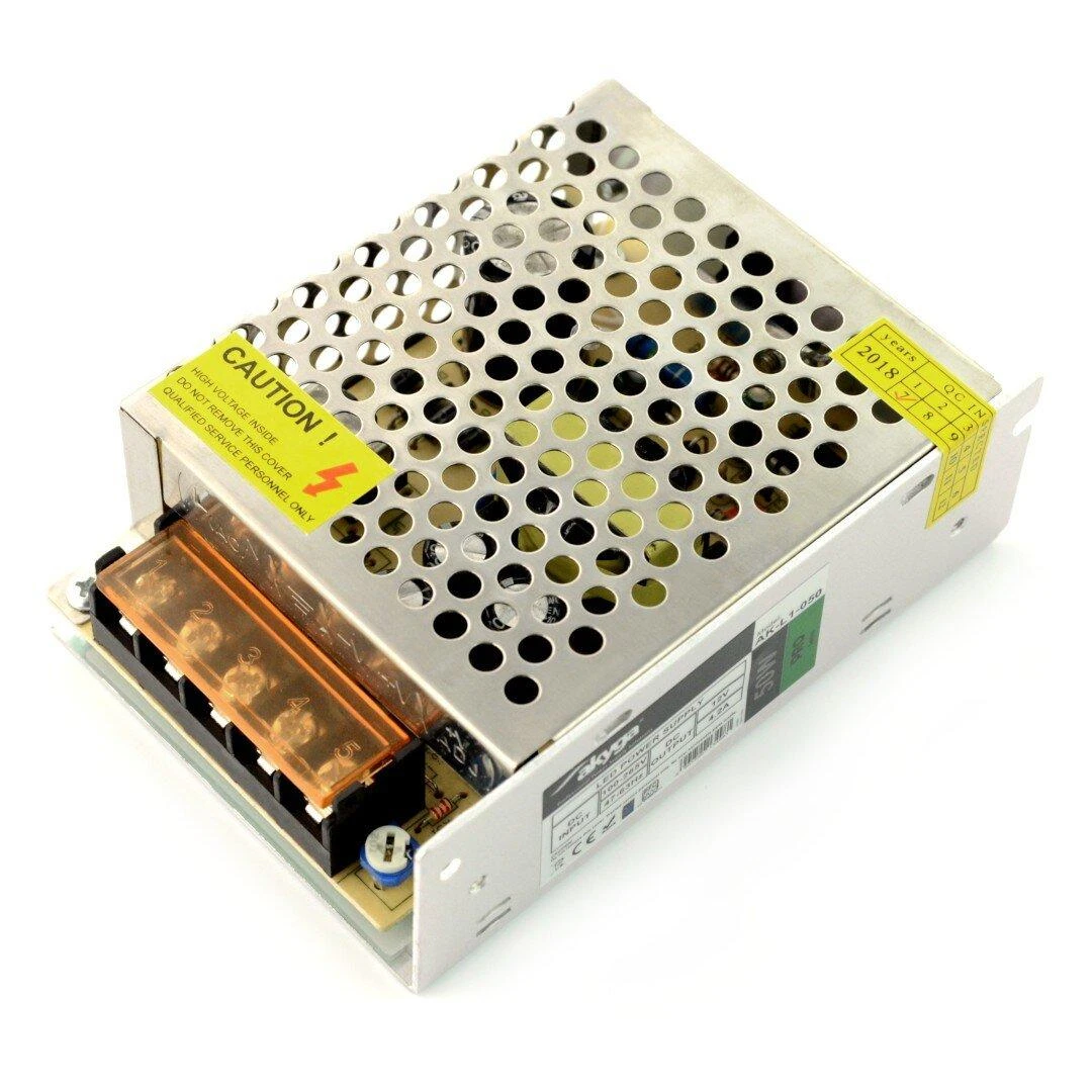 Akyga 50W adapteris su perforuotu korpusu