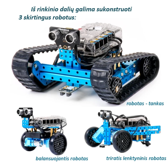 Robotas-konstruktorius Makeblock mBot Ranger (Bluetooth versija)