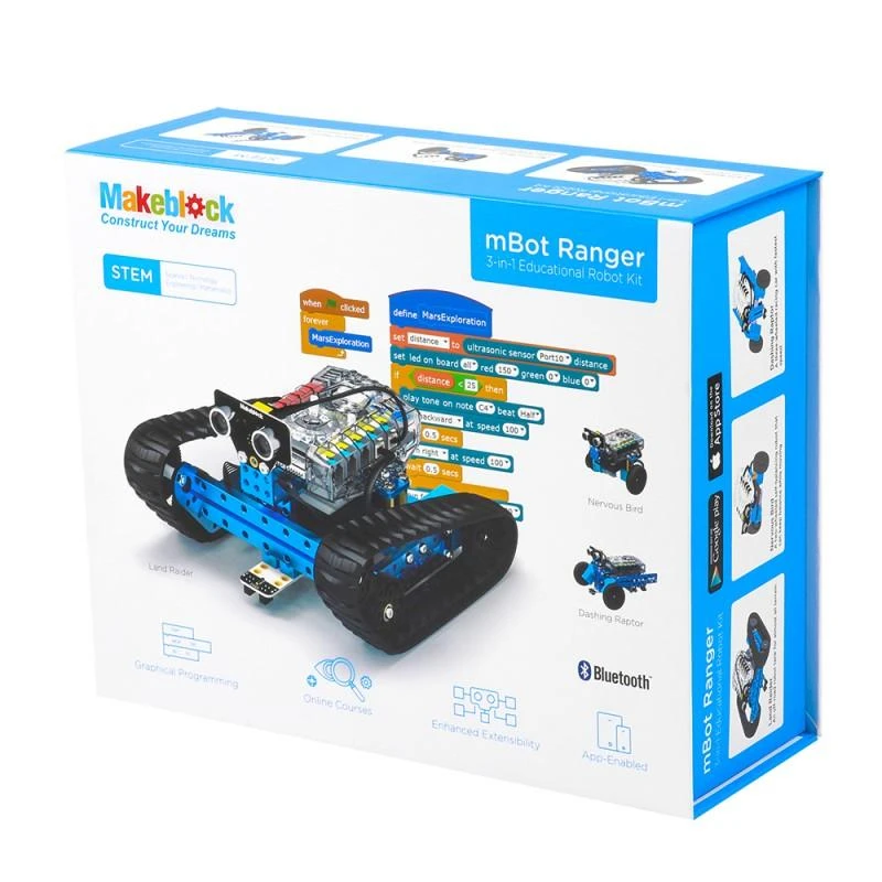 Robotas-konstruktorius Makeblock mBot Ranger (Bluetooth versija)