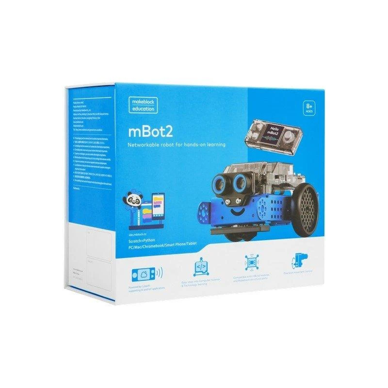 Konstruktorius edukacinis robotas mBot2 mėlynas Makeblock