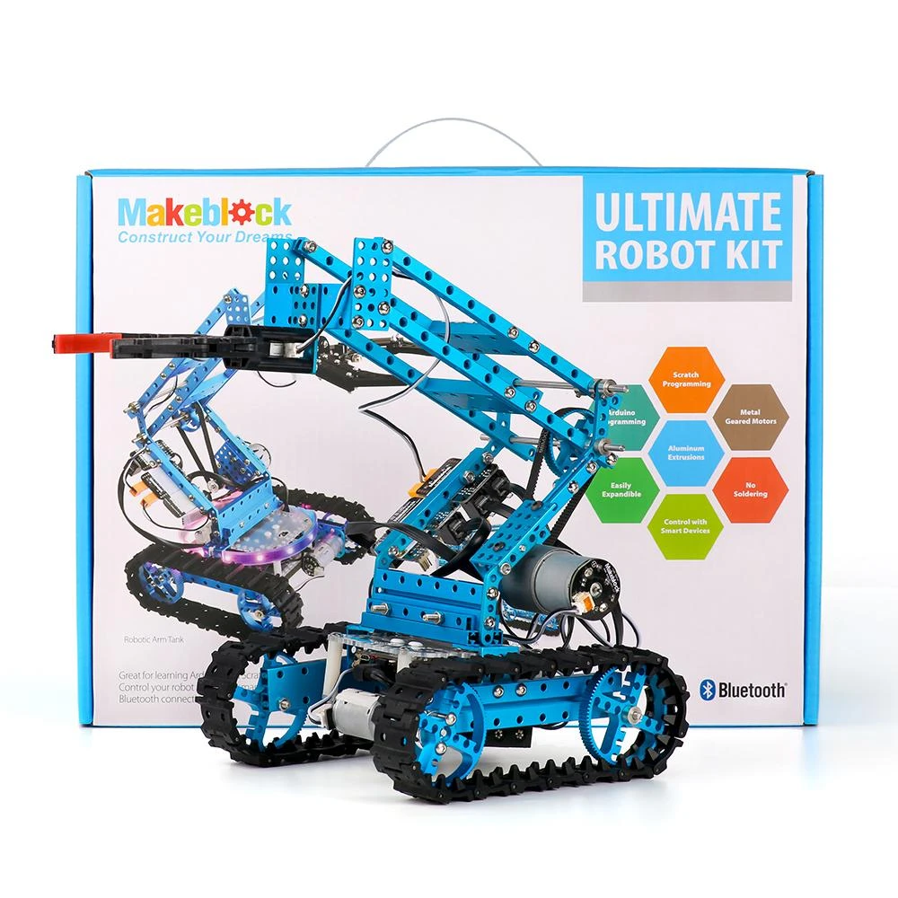 Robotas MakeBlock Ultimate 2.0, Bluetooth, mėlynas / 90040