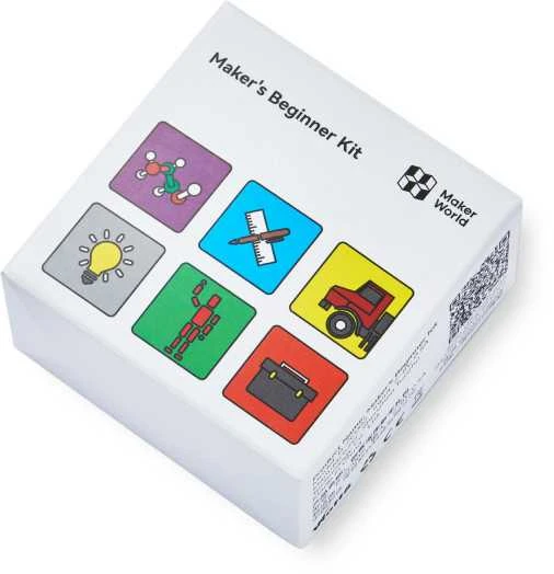 Maker's Beginner Kit pakuotės viršus