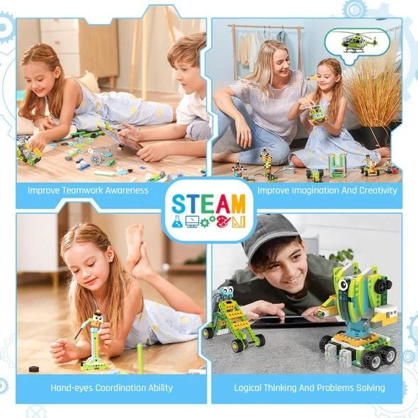 Makerzoid Robomaster Premium Pack - blokelių rinkinys + 10 pamokų scenarijų