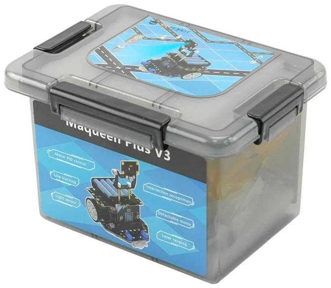 Maqueen Plus V3 – pažangus STEM edukacinis robotas su matriciniu lazeriniu navigacijos įrankiu, skirtas micro:bit – DFRobot MBT0050-AA