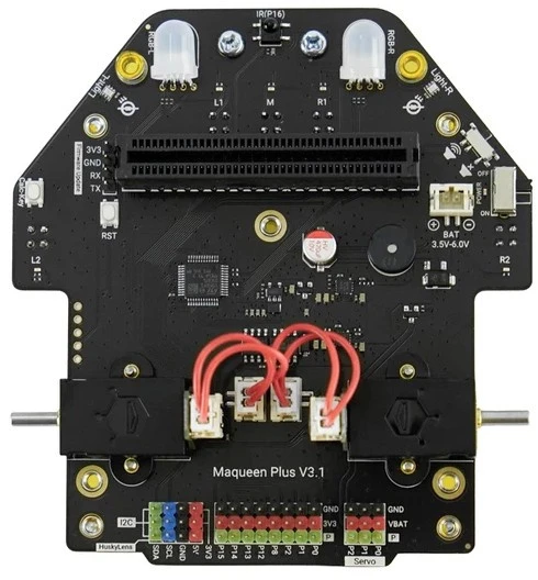 Maqueen Plus V3 – STEM edukacinis robotas, skirtas micro:bit platformai su lazeriniu jutikliu – DFRobot MBT0050-18650