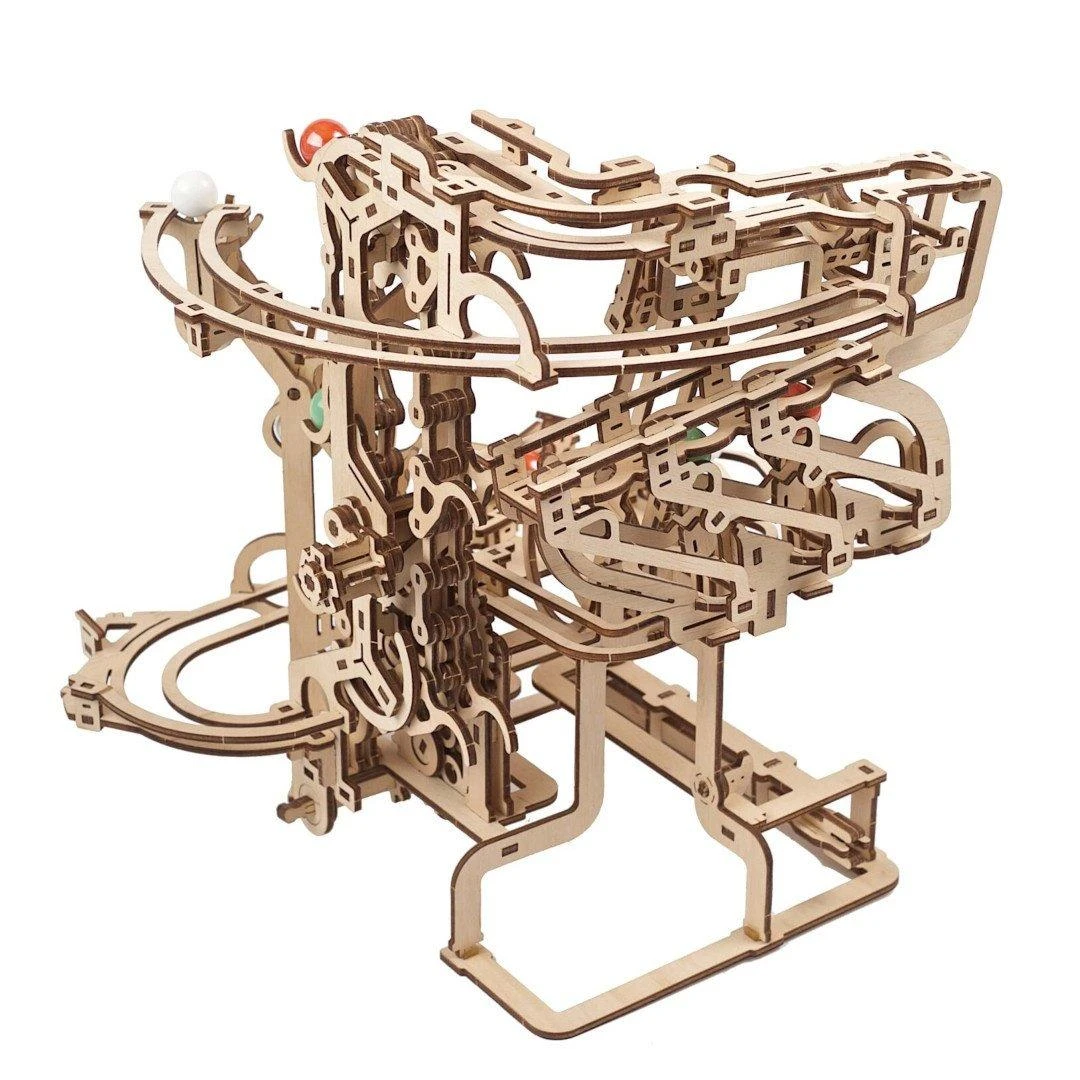 Marble Run Ball Track - mechaninis surinkimo modelis - fanera - 400 vienetų - Ugearsmodels