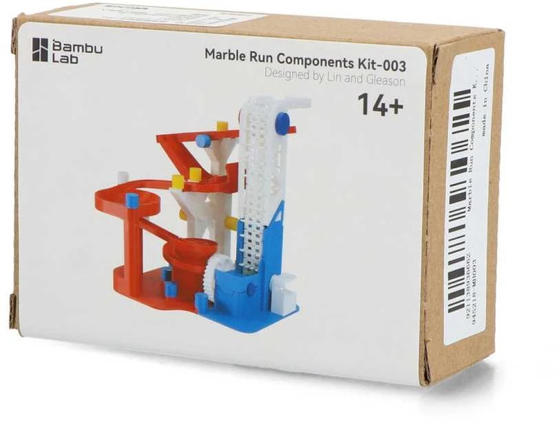 Marble Run Components Kit-003 - elementų rinkinys kamuoliuko takeliui kurti - Bambu Lab