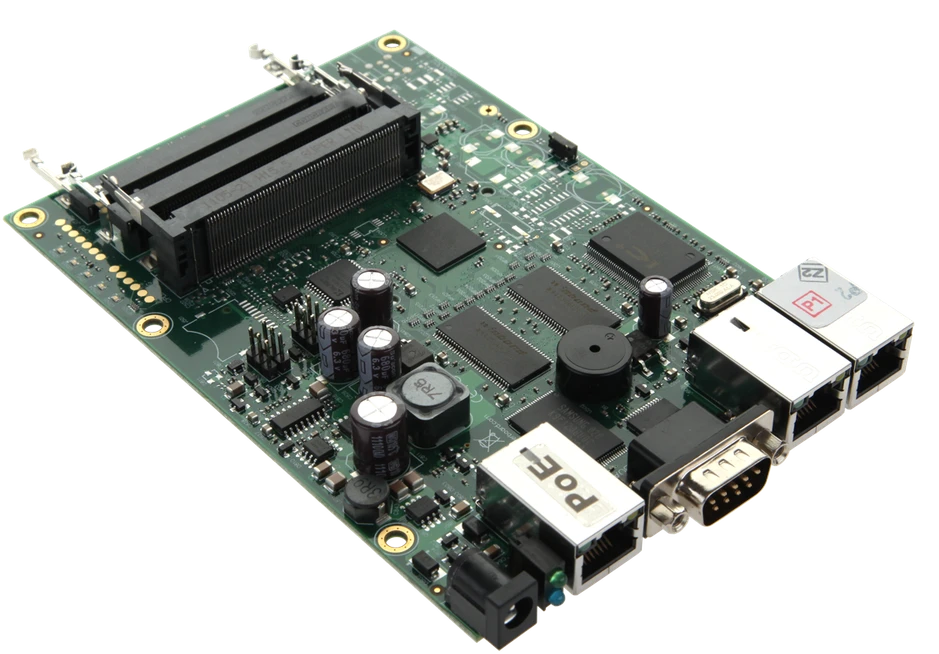 LP Maršrutizatorius Maršrutizatoriaus plokštė RB433 / CPU 300MHz / 64MB RAM / 3x LAN / 3x mPCI / Maršrutizatoriaus OS L4