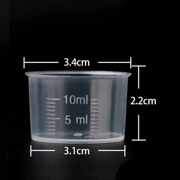 Oem Matavimo puodelis 10 ml - Plastikinis indelis su matavimo puodeliu