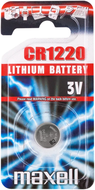 Baterija Maxell CR1220, 3 V, 1 vnt. / BAT-513