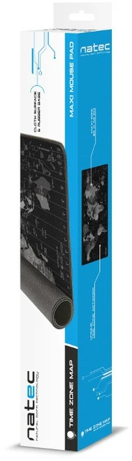 Maxi pelės kilimėlis – Natec laiko juostos žemėlapis – 80x40cm