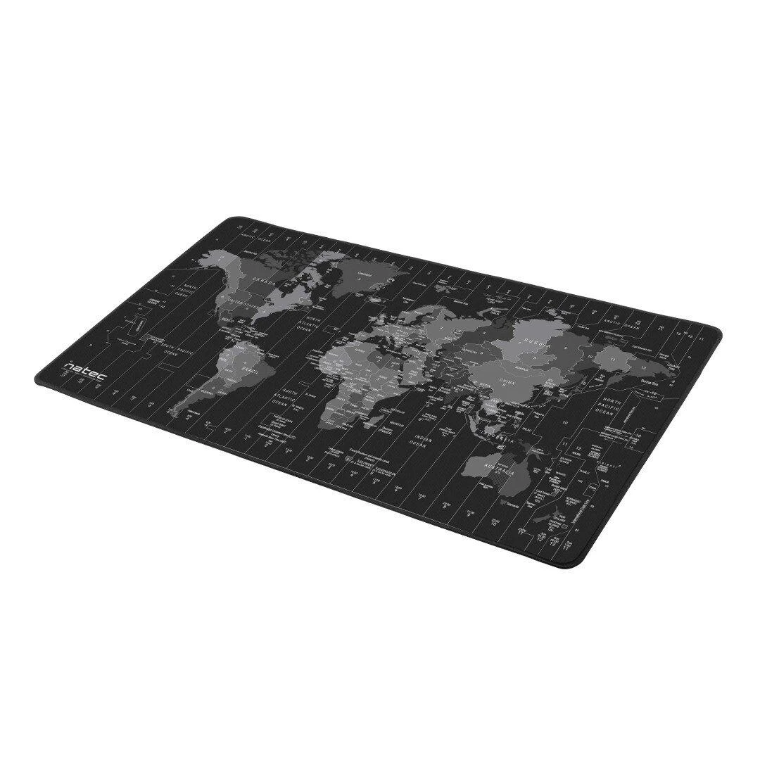 NATEC NPO-1119 OFFICE Pelės kilimėlis - Time Zone Map 800 x 400