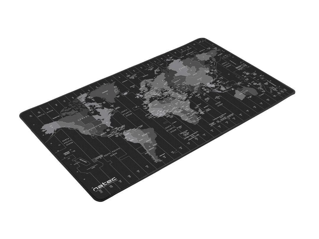 NATEC NPO-1119 OFFICE Pelės kilimėlis - Time Zone Map 800 x 400