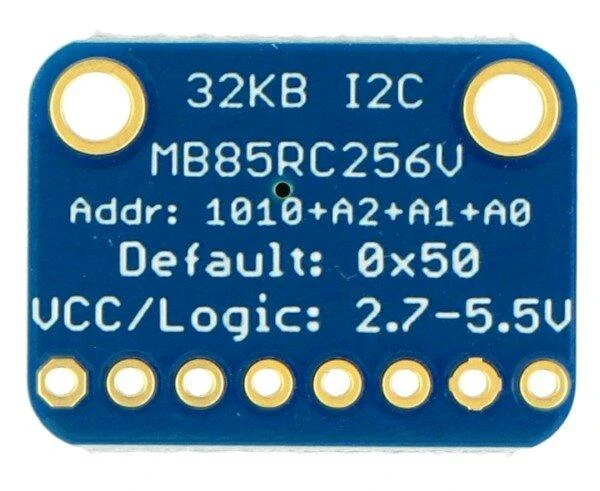 MB85RC256V, 256Kb / 32KB FRAM nepastovioji I2C atmintis, Adafruit 1895