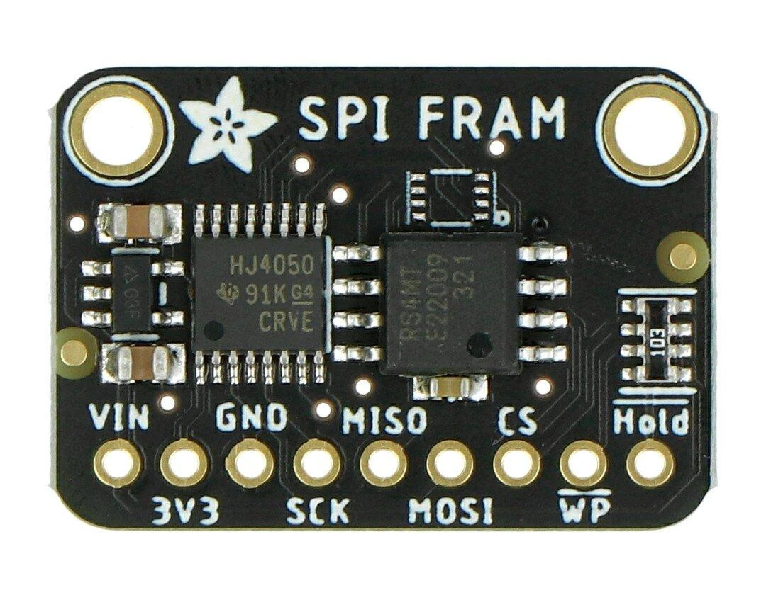 Adafruit MB85RS4MT FRAM modulis iš viršaus