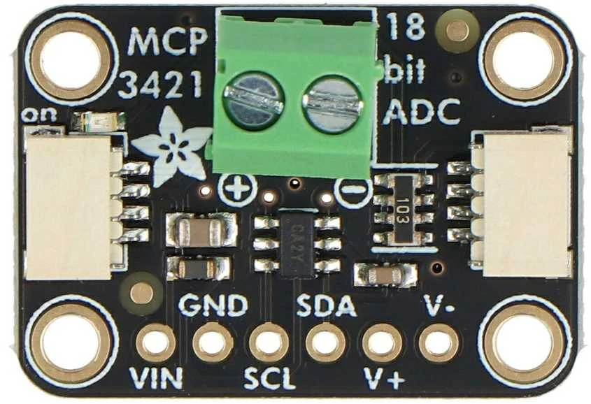 MCP3421 – 18 bitų 1 kanalo I2C ADC – STEMMA QT/Qwiic – Adafruit 5870