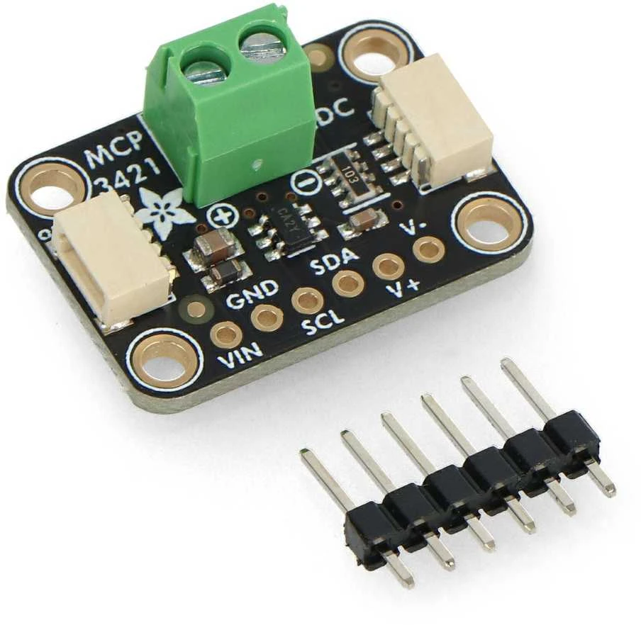 MCP3421 – 18 bitų 1 kanalo I2C ADC – STEMMA QT/Qwiic – Adafruit 5870